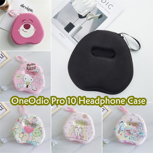 For OneOdio Pro 10 Headphone Case Cartoon Creative Patterns Headset Earpads Storage Bag Casing Box