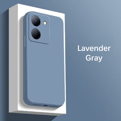 For VIVO Y36 4G Cover Drop and wear resistant Silicone Full Case Classic Simple Solid Color Phone Case Cover
