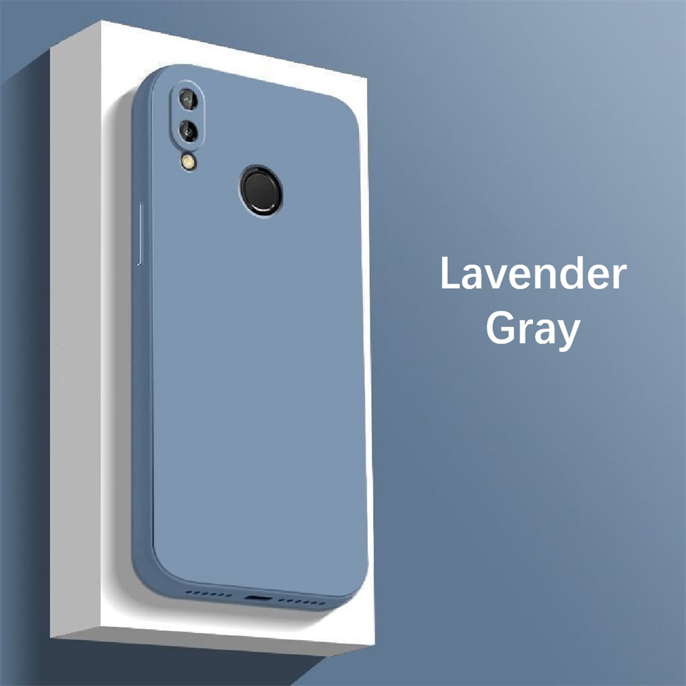 For Honor 8X Cover Drop and wear resistant Silicone Full Case Classic Simple Solid Color Phone Case Cover