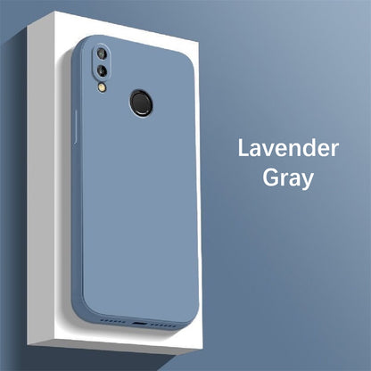 For Honor 8X Cover Drop and wear resistant Silicone Full Case Classic Simple Solid Color Phone Case Cover