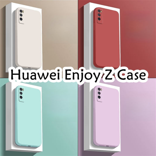 For Huawei Enjoy Z Cover Drop and wear resistant Silicone Full Case Classic Simple Solid Color Phone Case Cover
