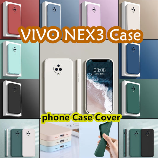 For VIVO NEX3 Cover Drop and wear resistant Silicone Full Case Classic Simple Solid Color Phone Case Cover