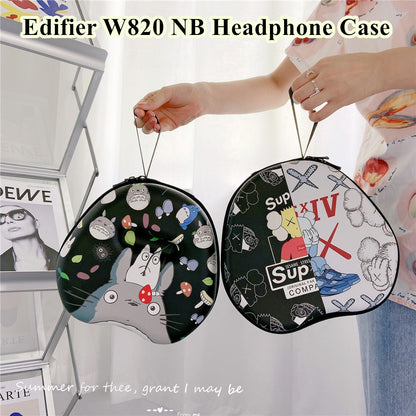 For Edifier W820 NB Headphone Case Cartoon Creative Patterns Headset Earpads Storage Bag Casing Box