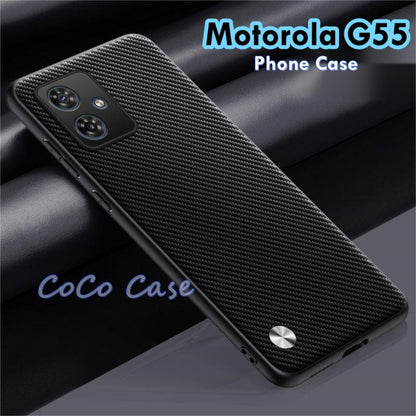 For Motorola G55 Cover Silicone Professional Full Case Classic Simple Solid Color Phone Case Cover sweatproof