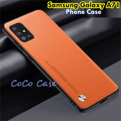 For Samsung Galaxy A71 Cover Silicone Professional Full Case Classic Simple Solid Color Phone Case Cover sweatproof