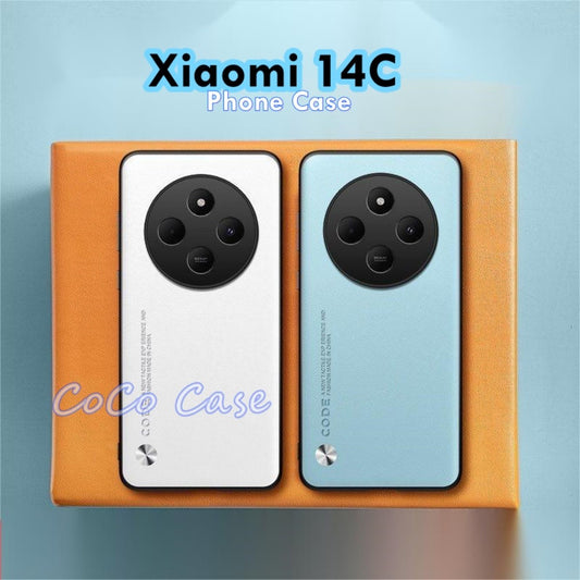 For Xiaomi 14C Cover Silicone Professional Full Case Classic Simple Solid Color Phone Case Cover sweatproof