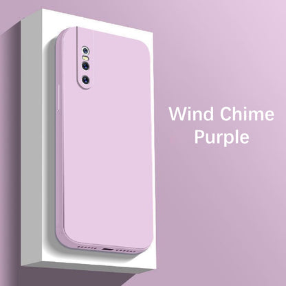 For VIVO V15 Pro Cover Drop and wear resistant Silicone Full Case Classic Simple Solid Color Phone Case Cover
