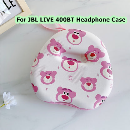 For JBL LIVE 400BT Headphone Case Cartoon Creative Patterns Headset Earpads Storage Bag Casing Box