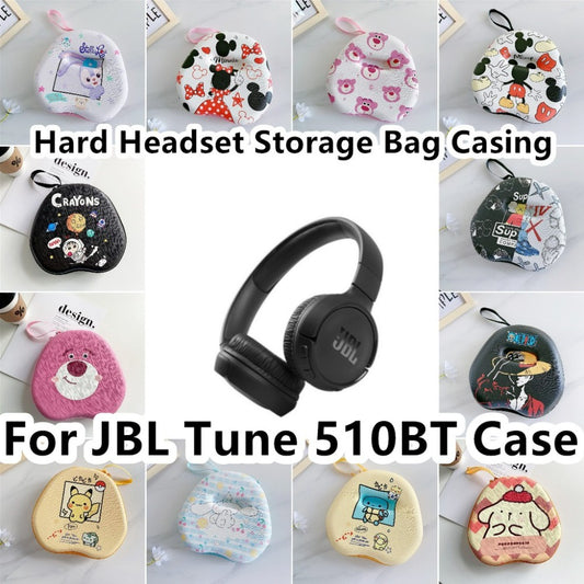 For JBL TUNE 510BT Headphone Case Cartoon Creative Patterns Headset Earpads Storage Bag Casing Box