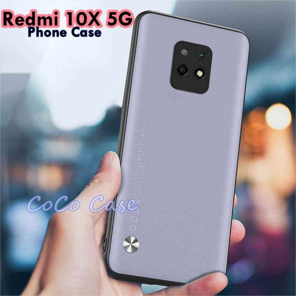 For Redmi 10X 5G Cover Silicone Professional Full Case Classic Simple Solid Color Phone Case Cover sweatproof