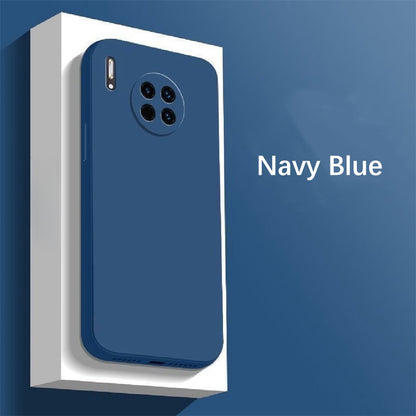 For Huawei Mate 30 Cover Drop and wear resistant Silicone Full Case Classic Simple Solid Color Phone Case Cover
