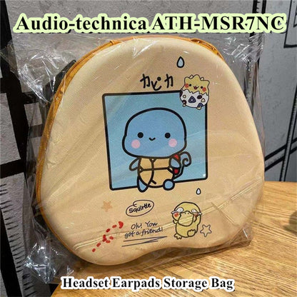 For Audio-technica ATH-MSR7NC Headphone Case Cartoon Creative Patterns Headset Earpads Storage Bag Casing Box