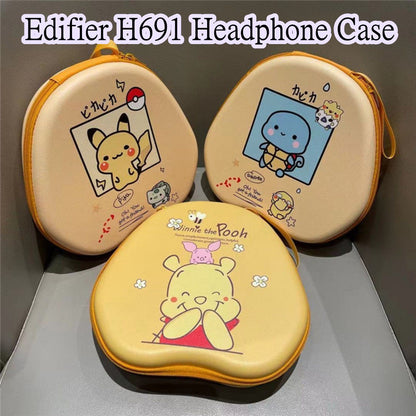 For Edifier H691 Headphone Case Cartoon Creative Patterns Headset Earpads Storage Bag Casing Box