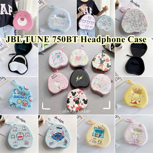 For JBL TUNE 750BT Headphone Case Cartoon Creative Patterns Headset Earpads Storage Bag Casing Box