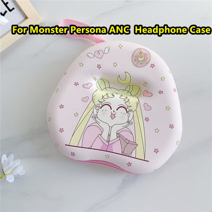 For Monster Persona ANC Headphone Case Cartoon Creative Patterns Headset Earpads Storage Bag Casing Box
