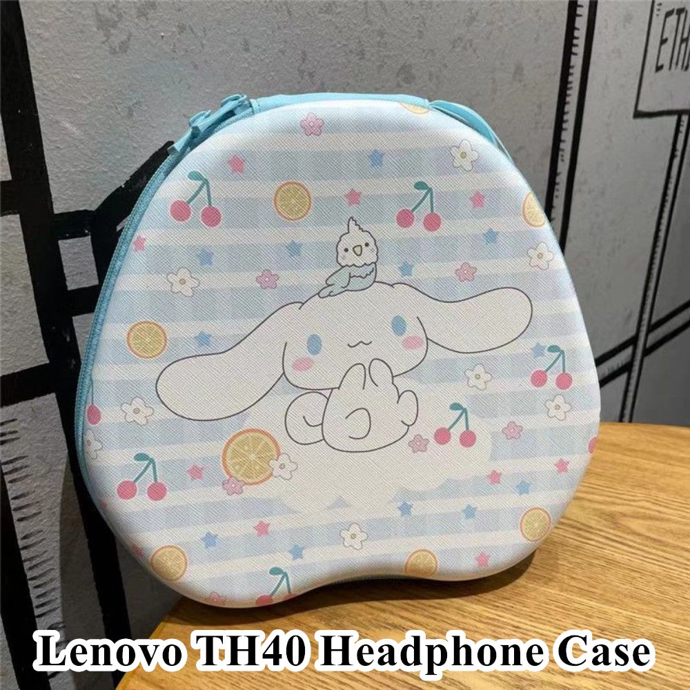 For Lenovo TH40 Headphone Case Cartoon Creative Patterns Headset Earpads Storage Bag Casing Box