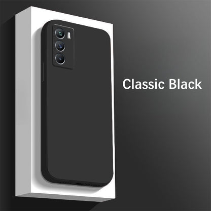 For IQOO Neo 5S Cover Drop and wear resistant Silicone Full Case Classic Simple Solid Color Phone Case Cover