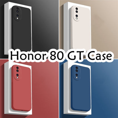 For Honor 80 GT Cover Drop and wear resistant Silicone Full Case Classic Simple Solid Color Phone Case Cover