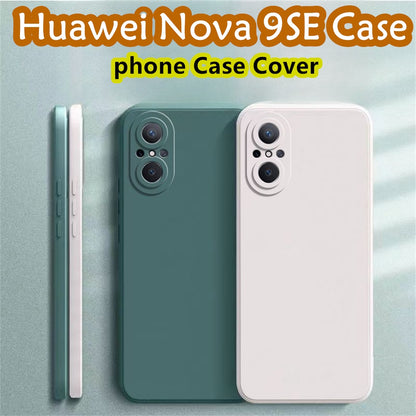 For Huawei Nova 9 SE Cover Drop and wear resistant Silicone Full Case Classic Simple Solid Color Phone Case Cover
