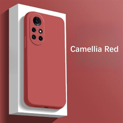For Huawei Nova 8 Cover Drop and wear resistant Silicone Full Case Classic Simple Solid Color Phone Case Cover