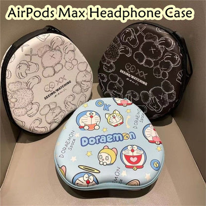 For AirPods Max Headphone Case Cartoon Creative Patterns Headset Earpads Storage Bag Casing Box