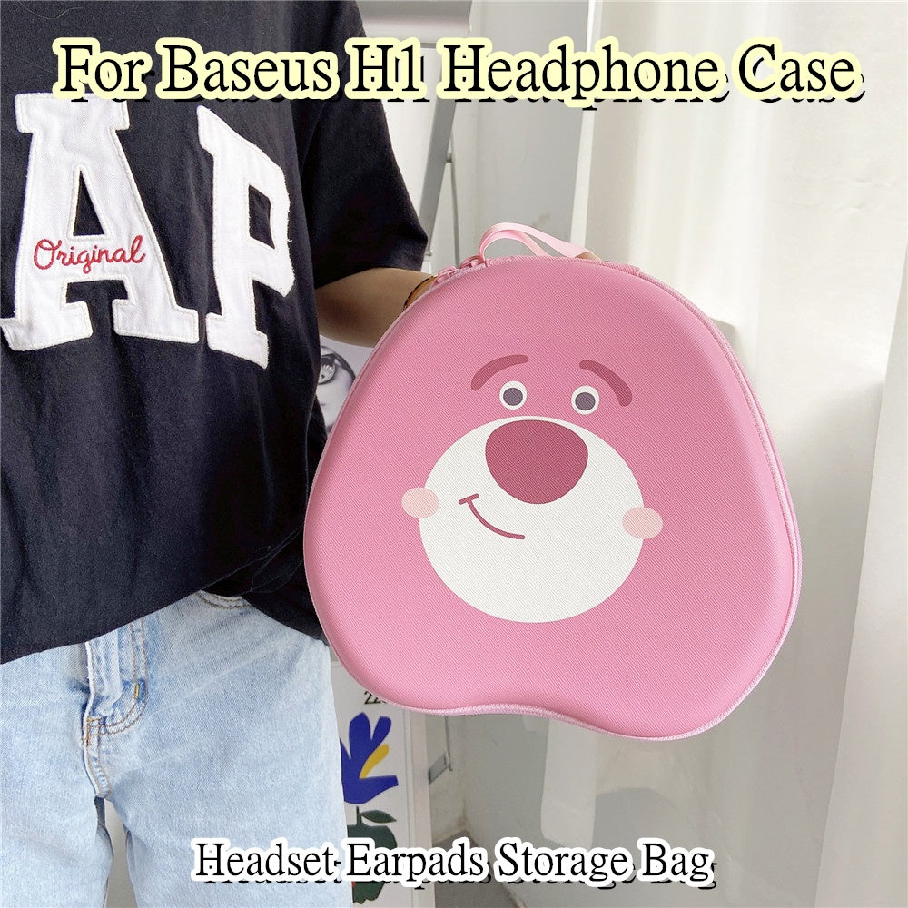 For Baseus H1 Headphone Case Cartoon Creative Patterns Headset Earpads Storage Bag Casing Box