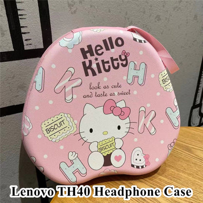 For Lenovo TH40 Headphone Case Cartoon Creative Patterns Headset Earpads Storage Bag Casing Box