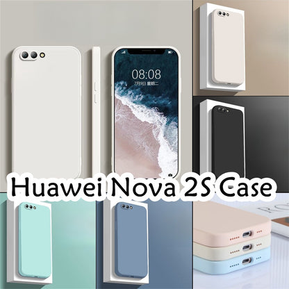 For Huawei Nova 2S Cover Drop and wear resistant Silicone Full Case Classic Simple Solid Color Phone Case Cover