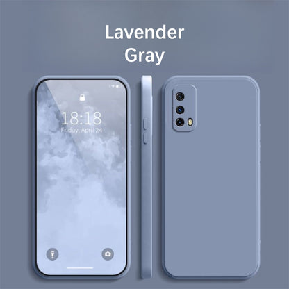 For IQOO Z1X Cover Drop and wear resistant Silicone Full Case Classic Simple Solid Color Phone Case Cover