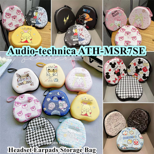 For Audio-technica ATH-MSR7SE Headphone Case Cartoon Creative Patterns Headset Earpads Storage Bag Casing Box
