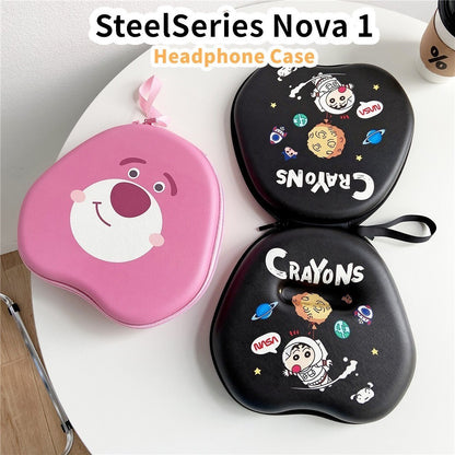 For SteelSeries Nova 1 Headphone Case Cartoon Creative Patterns Headset Earpads Storage Bag Casing Box