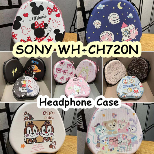 For SONY WH-CH720N Headphone Case Cartoon Creative Patterns Headset Earpads Storage Bag Casing Box