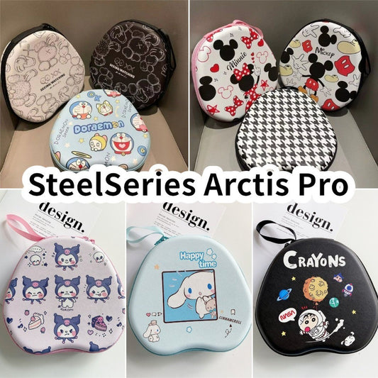 For SteelSeries Arctis Pro Headphone Case Cartoon Creative Patterns Headset Earpads Storage Bag Casing Box