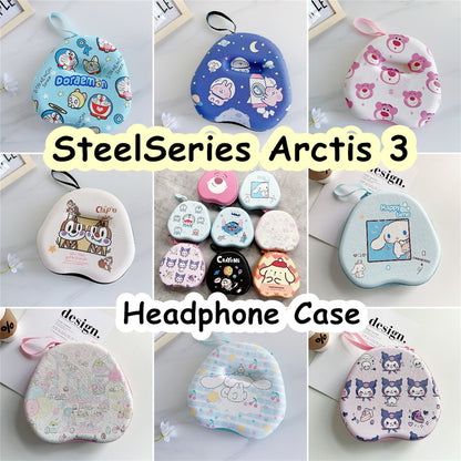 For SteelSeries Arctis 3 Headphone Case Cartoon Creative Patterns Headset Earpads Storage Bag Casing Box