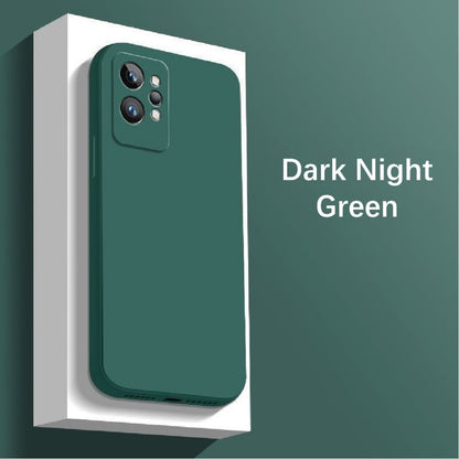 For Realme GT2 Pro Cover Drop and wear resistant Silicone Full Case Classic Simple Solid Color Phone Case Cover