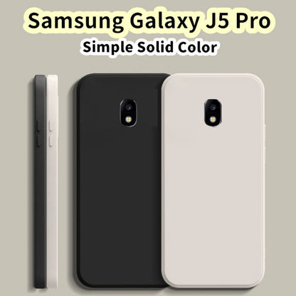 For Samsung Galaxy J5 Pro Cover Drop and wear resistant Silicone Full Case Classic Simple Solid Color Phone Case Cover