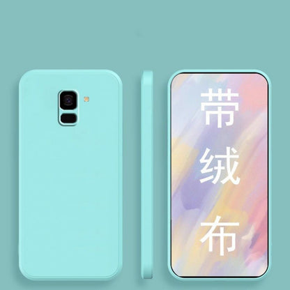 For Samsung Galaxy J6 Plus Cover Drop and wear resistant Silicone Full Case Classic Simple Solid Color Phone Case Cover