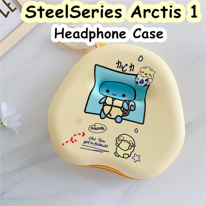 For SteelSeries Arctis 1 Headphone Case Cartoon Creative Patterns Headset Earpads Storage Bag Casing Box