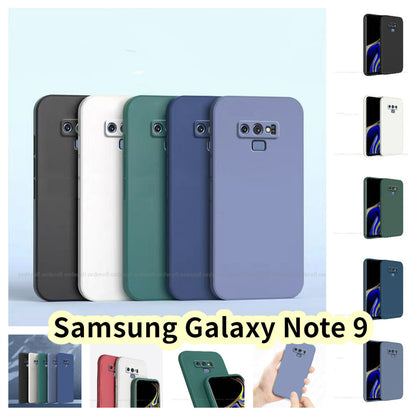 For Samsung Galaxy Note 9 Cover Drop and wear resistant Silicone Full Case Classic Simple Solid Color Phone Case Cover