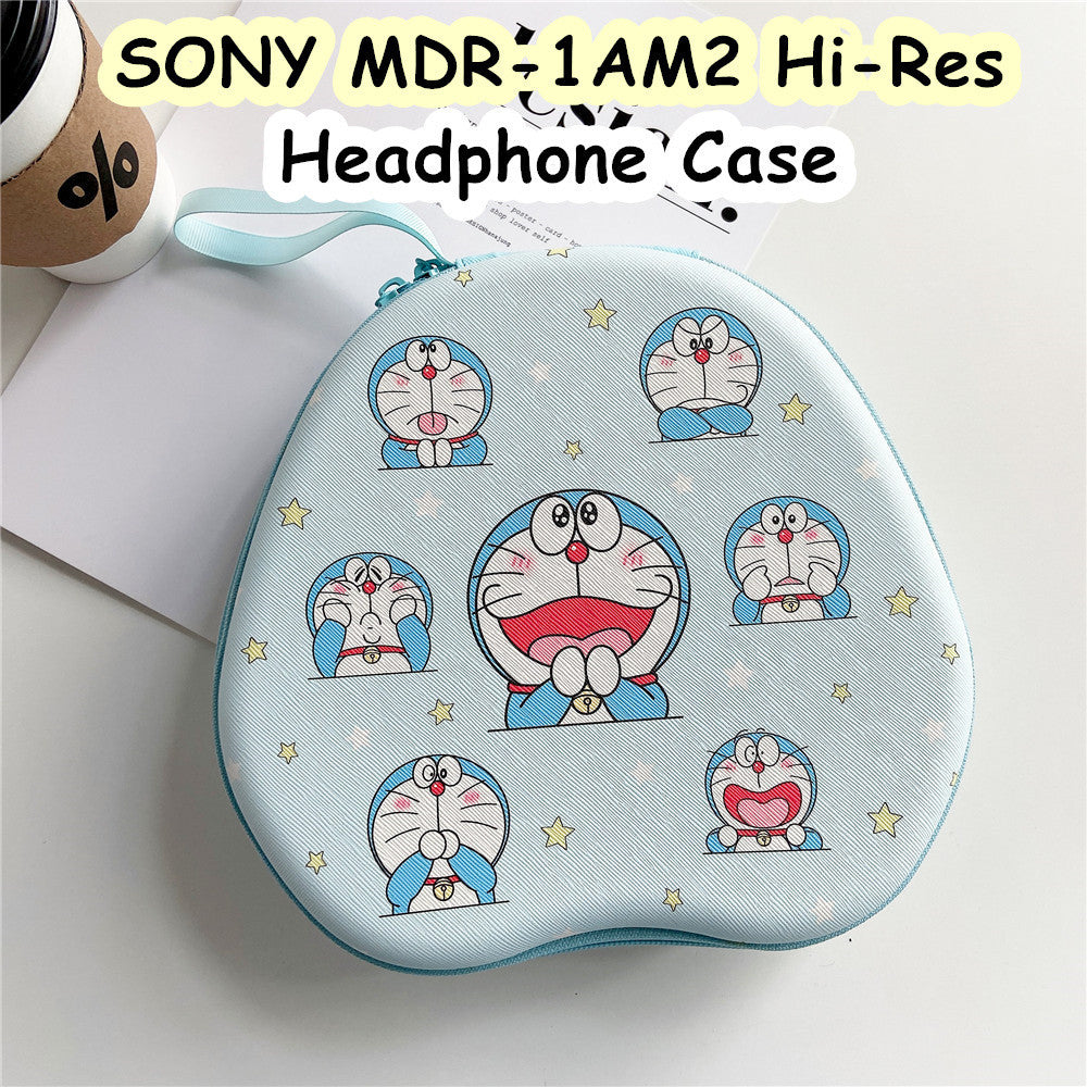For SONY MDR-1AM2 Hi-Res Headphone Case Cartoon Creative Patterns Headset Earpads Storage Bag Casing Box