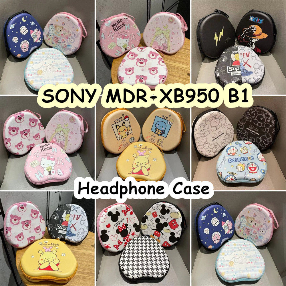 For SONY MDR-XB950 B1 Headphone Case Cartoon Creative Patterns Headset Earpads Storage Bag Casing Box