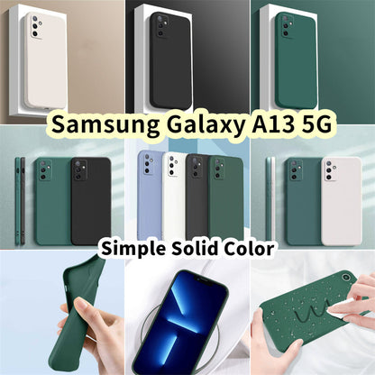 For Samsung Galaxy A13 5G Cover Drop and wear resistant Silicone Full Case Classic Simple Solid Color Phone Case Cover