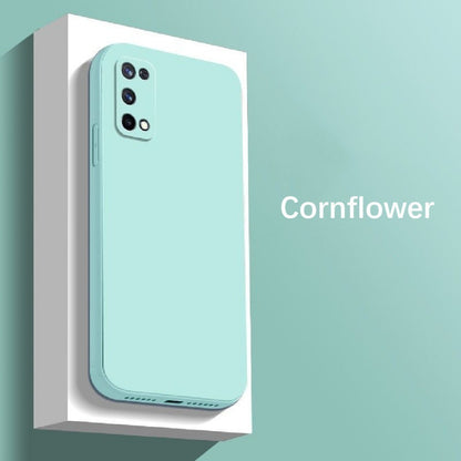 For Realme 7i Cover Drop and wear resistant Silicone Full Case Classic Simple Solid Color Phone Case Cover