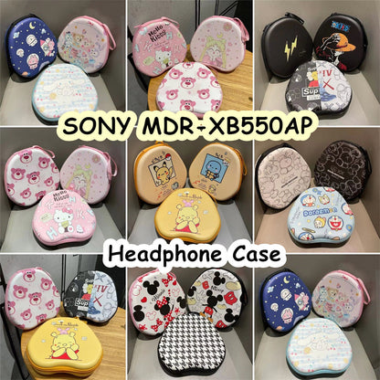 For SONY MDR-XB550AP Headphone Case Cartoon Creative Patterns Headset Earpads Storage Bag Casing Box