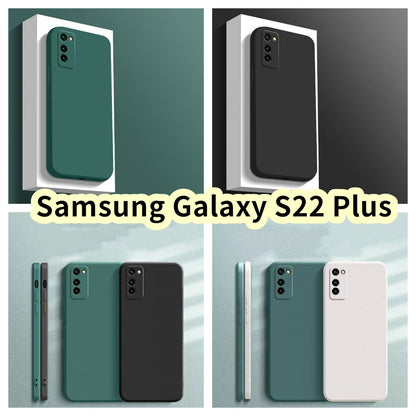 For Samsung Galaxy S22 Plus Cover Drop and wear resistant Silicone Full Case Classic Simple Solid Color Phone Case Cover