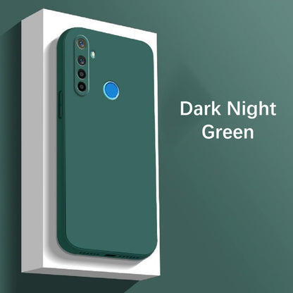 For Realme 5 Cover Drop and wear resistant Silicone Full Case Classic Simple Solid Color Phone Case Cover