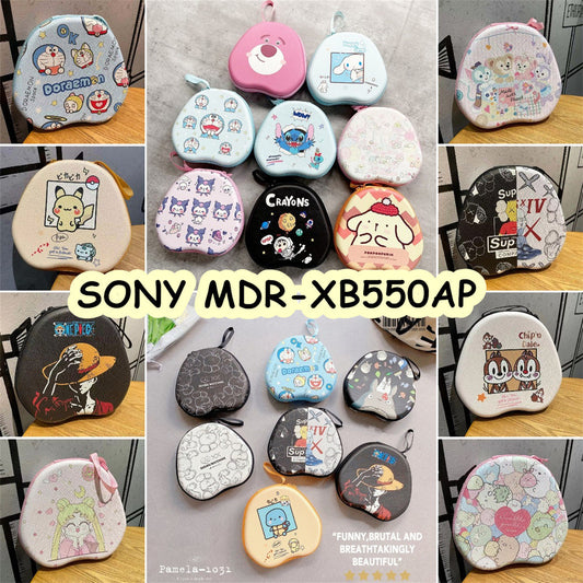 For SONY MDR-XB550AP Headphone Case Cartoon Creative Patterns Headset Earpads Storage Bag Casing Box