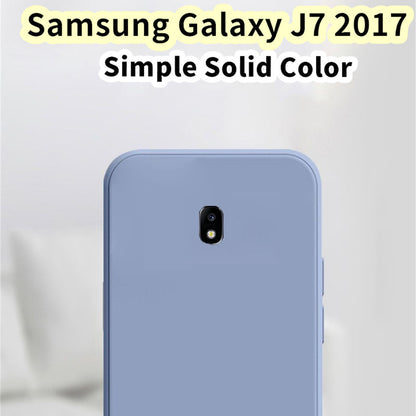 For Samsung Galaxy J7 2017 Cover Drop and wear resistant Silicone Full Case Classic Simple Solid Color Phone Case Cover