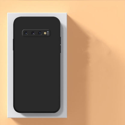 For Samsung Galaxy S10 Plus Cover Drop and wear resistant Silicone Full Case Classic Simple Solid Color Phone Case Cover
