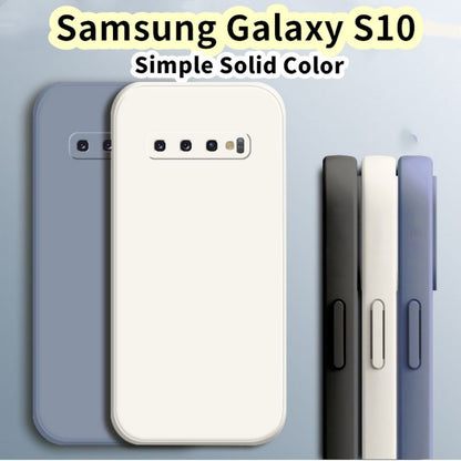 For Samsung Galaxy S10 Cover Drop and wear resistant Silicone Full Case Classic Simple Solid Color Phone Case Cover